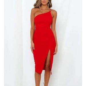 NWT Taking It Back Red Dress Hello Molly XS